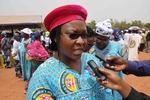 Mrs sessou interviewed by media thumb
